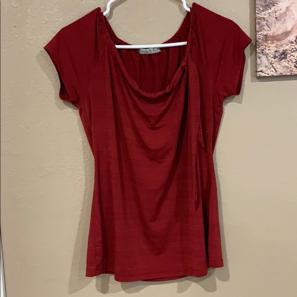 Vintage Suzie marion red top medium M